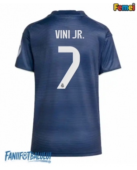 Real Madrid Vinicius Junior #7 Tricou Fotbal Replică 2025-26 Femei Deplasare